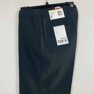 Bar‎ III Mens Slim fit Dress Pants 30Wx32L Emerald Green Solid E101496